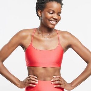 Bandier All Access Chorus Bra - Coral Shine